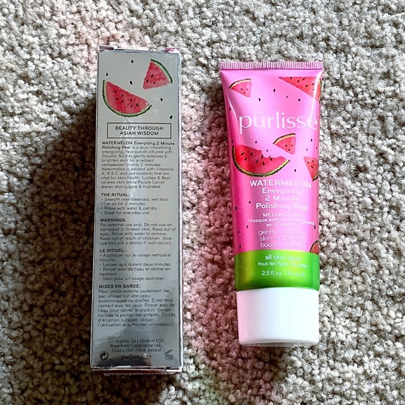 Purlisse Watermelon 2 Minute Polishing Peel NEW - Picture 2 of 2